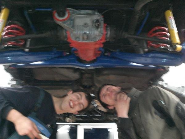 Andi und Hias bei der technischen Abnahme