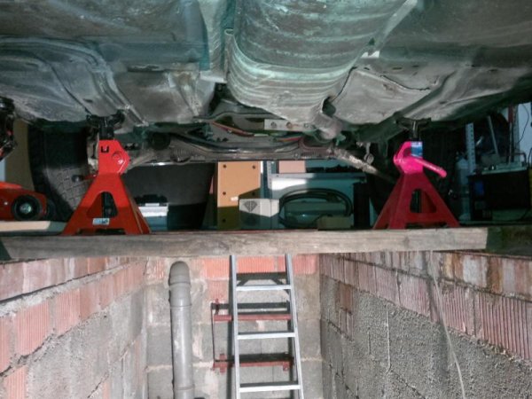 Hätte nicht gedacht, das die Holzbohle das Aushält!