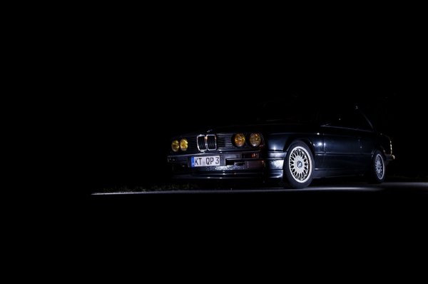 Schnappschuss von meinem E30 bei Nacht