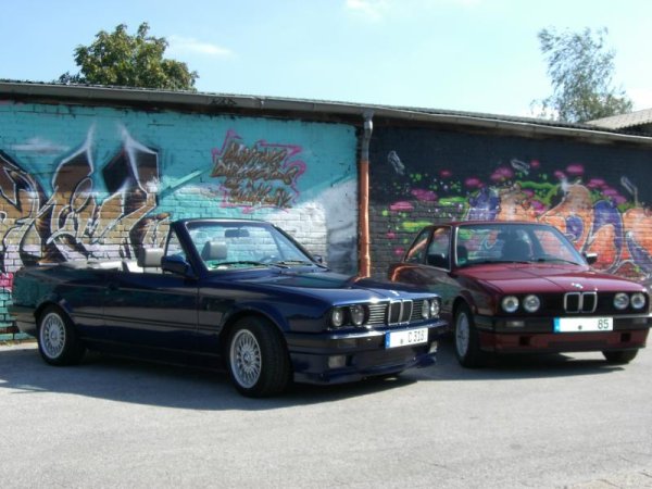 Cabrio Mauritius Blau & Weinrotes Coupé