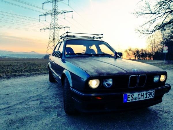Letztes Winterauto, 318i Limo im Rat-Look