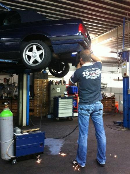 Mein Daddy am werkeln.