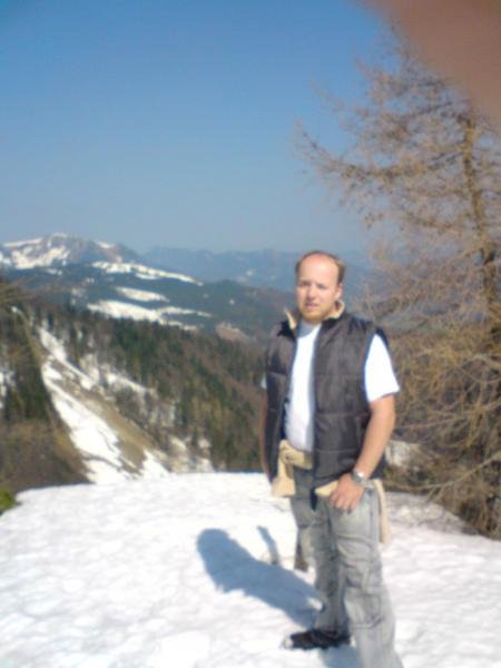 Ich wieder am Gipfel eines Berges