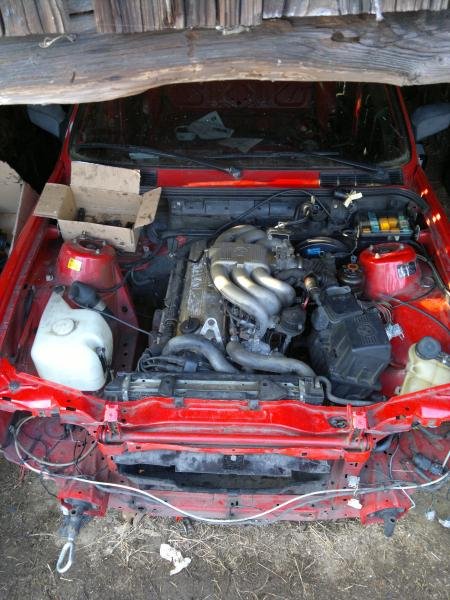 Halter für AGB wird noch angeschweißt, die Halterung für den Luftmassenmesser wird ebenfalls modifiziert.<br>Dann steht halt die restliche Arbeit auf dem Plan, das Projekt zieht sich dank zeitmangel leider etwas