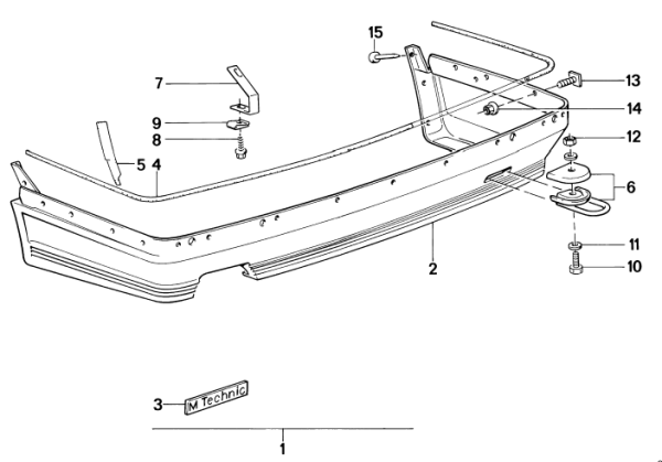 Keder Nachgerüstete M-Tech 1 Heckstoßstange