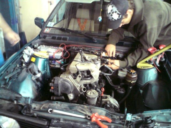 mein erster motor, kurz vor HH hat er gerstreikt