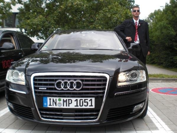 Als VIP-Chauffeur beim Audi Cup 2009 in München