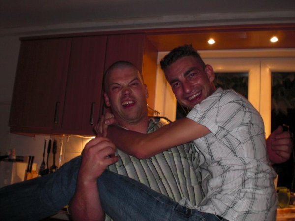 Michis typische Foto-Fratze...