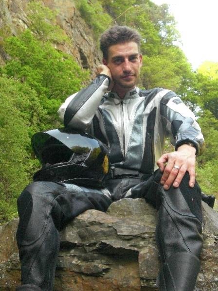 In meiner neuen Lederkombi 22.05.2010