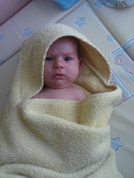 Aleah nach dem baden