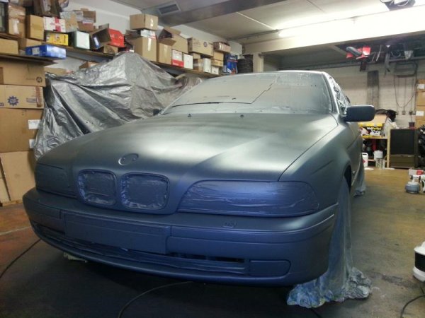 während dem lackieren