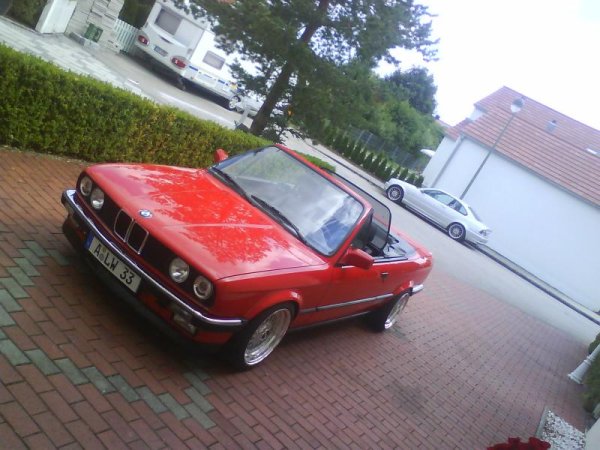 320i cabrio vfl bj 1989 shadowline (stoßstangen wurden umgebaut auf chrom) mit bbs rs