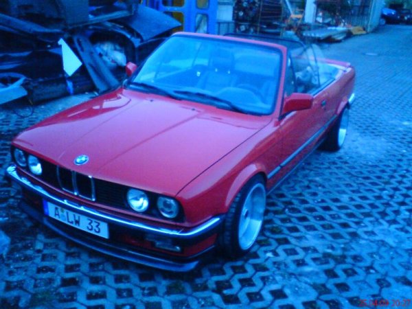 320i cabrio vfl bj 1989 shadowline (stoßstangen wurden umgebaut auf chrom) mit bbs rs