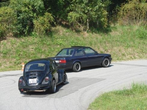 normalerweise hat man Käfer doch immer vorne dran kleben