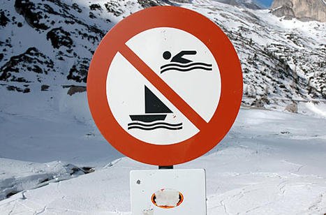 Schwimmen und Segeln verboten