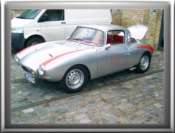 Unser DKW-Monza 3=6 als er noch im Meilenwerk war.Ist jetzt dort nicht mehr zu finden.