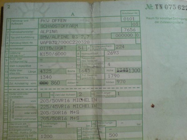 Alpina Brief B3 2,7 L