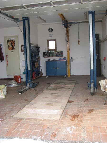 Meine Werkstatt,war vor ein paar Jahren noch ein Kuhstahl.