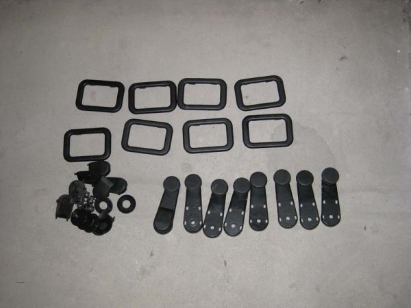 4 paar rahmen fuer türöffner und fensterkurbeln