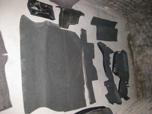 Kofferraumverkleidung 325e mit batteriehalter und abdeckung plus verkleidung für m3 zusatztank