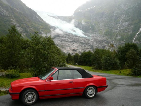 Vor dem Gletscher Bøjabreen