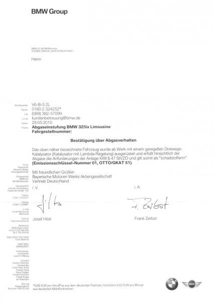 Umschluesselung 325ix