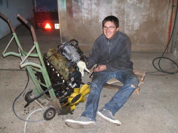 Ein Stolzer Schrauber beim Start seines Projektes