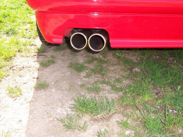 Auspuff Doppelrohr 2 x 80 mm