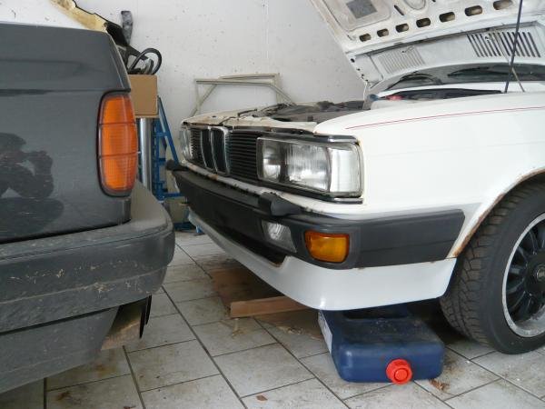 Unser ehemaliges Winterauto ( Audi Coupe 5E Typ 81 , Baujahr Feb. 1983 )