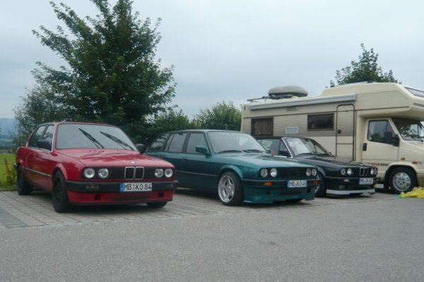 Alle vereint beim E30 Treffen in Irschenberg