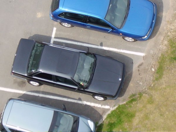 Unser BMW aus der luft