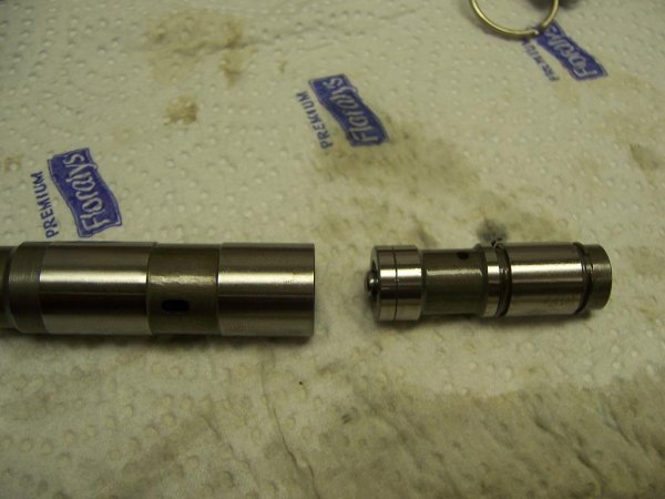 Kettenspanner bearbeitet (Sprengringe entfernt)