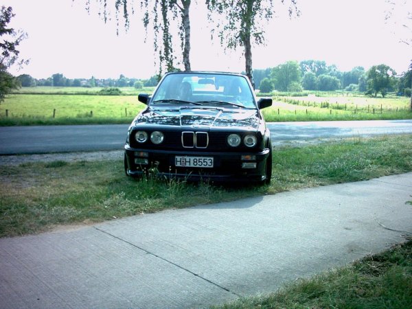 327 i E30 Cabrio in Carbonschwarz/Shadow wie geleckt! 5te.