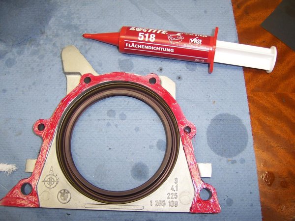 Flächendichtung aufgetragen