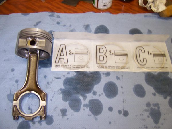 Kolbenringe verpackt