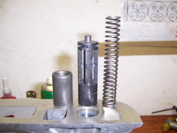 Neues Überdruckventil und neue Feder