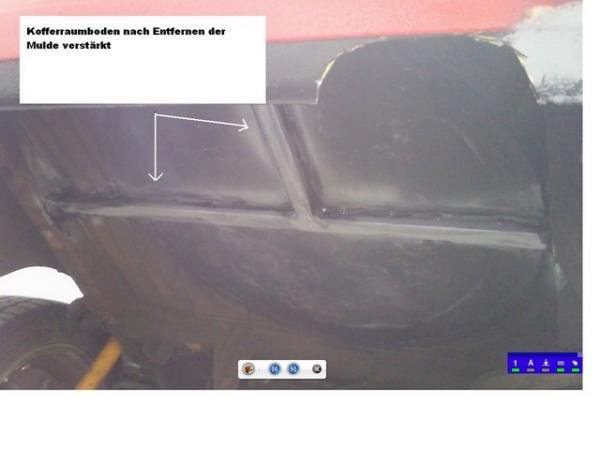 Vorarbeiten Kofferraumboden