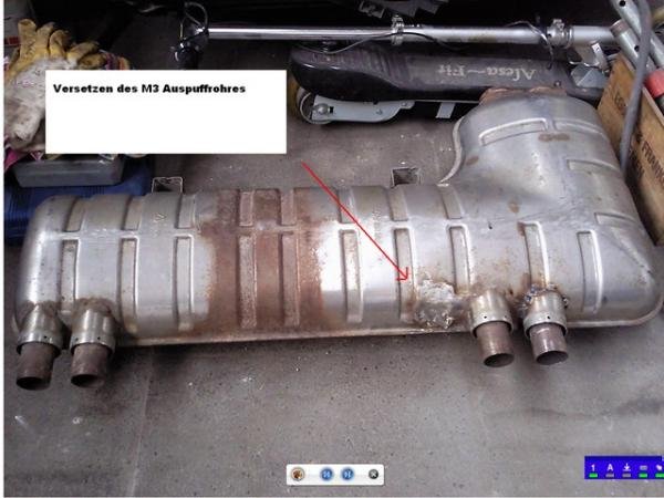 Vorarbeiten M3 Auspuffanlage
