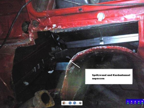 Vorarbeiten Motorraum