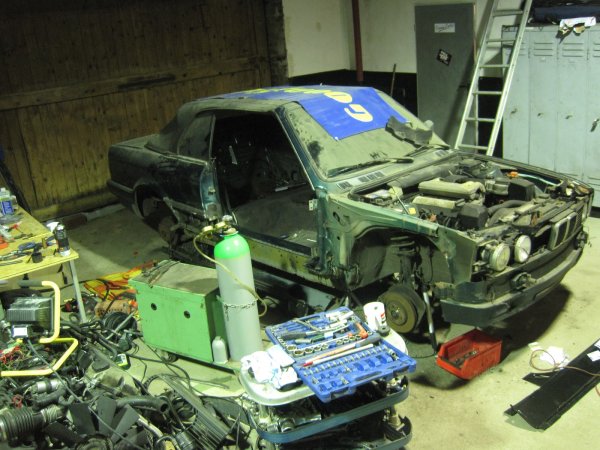 Teilrestauration BMW E30 Cabrio