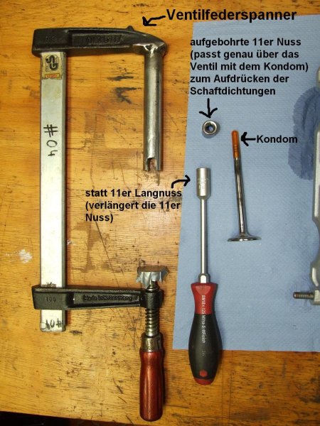 "Spezialwerkzeug" zur Kopfmontage