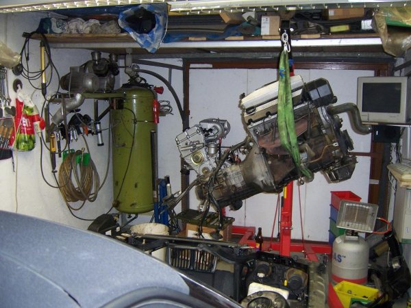 Motor m40 ausgebaut