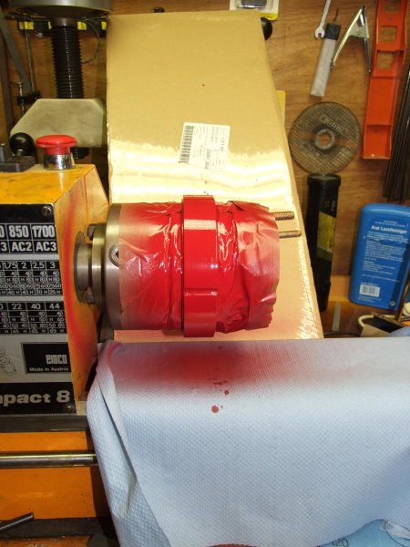 gleich in der Drehbank lackieren