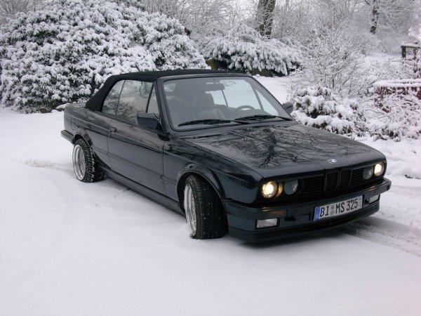 325i Cabrio im Schnee