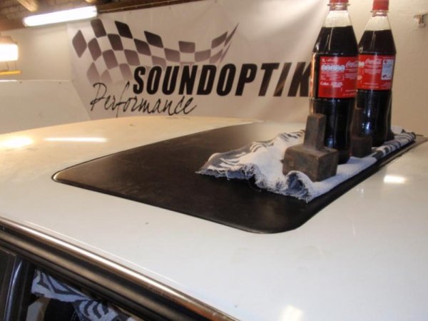 Schiebedach rausgebaut, und GFK Dach eingeklebt.