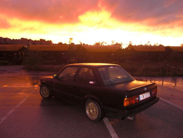 awesome sunset is pictured