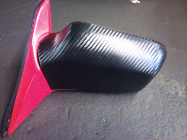 Rückspiegel mit 3D Carbonfolie