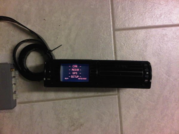 Frontansicht Digi-Anzeige E34<br><br>Hauptmenü