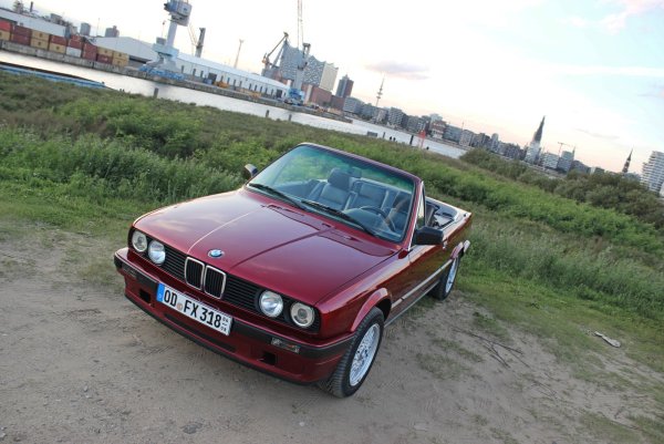 E30 Cabrio im Hamburger Freihafen